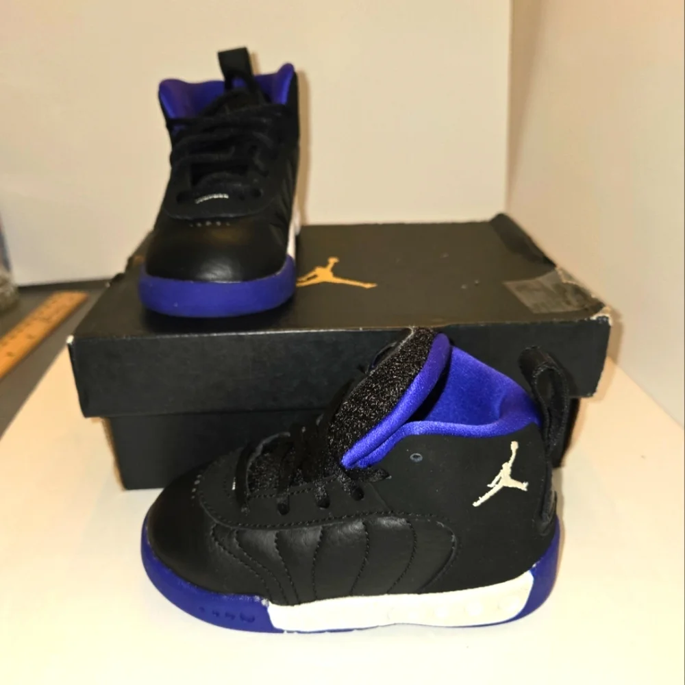 Jordan Jumpman Pro TD 6C Black and Purple Sneakers
